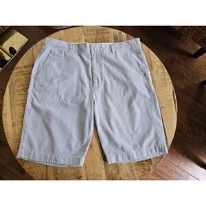 J. Crew Striped Seersucker Chino Shorts Men's Size 34 Nautical Preppy Casual...